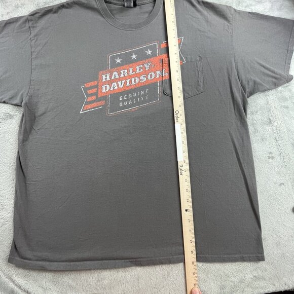 Harley Davidson Shirt  Mens 2XL Gray Pikes Peak Colorado Springs Soaring Eagle - Picture 6 of 9
